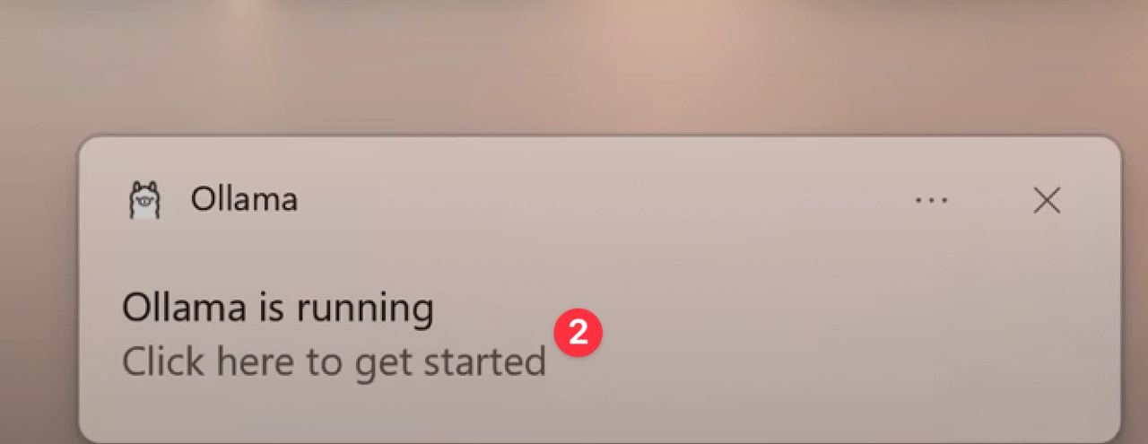 點擊 Ollama 運行介面